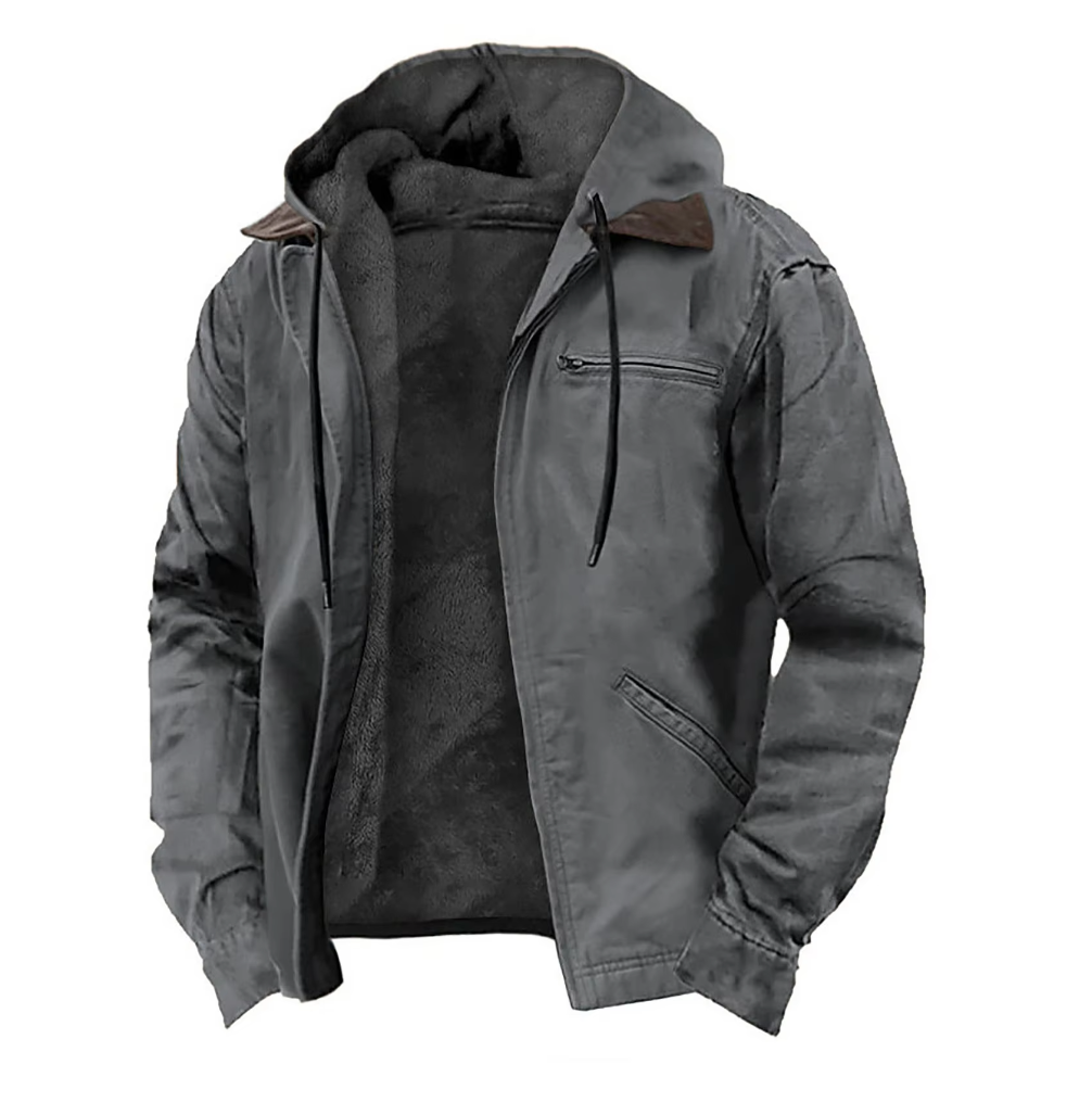 Isak™ | Veste Vintage à Capuche Doublée en Fleece