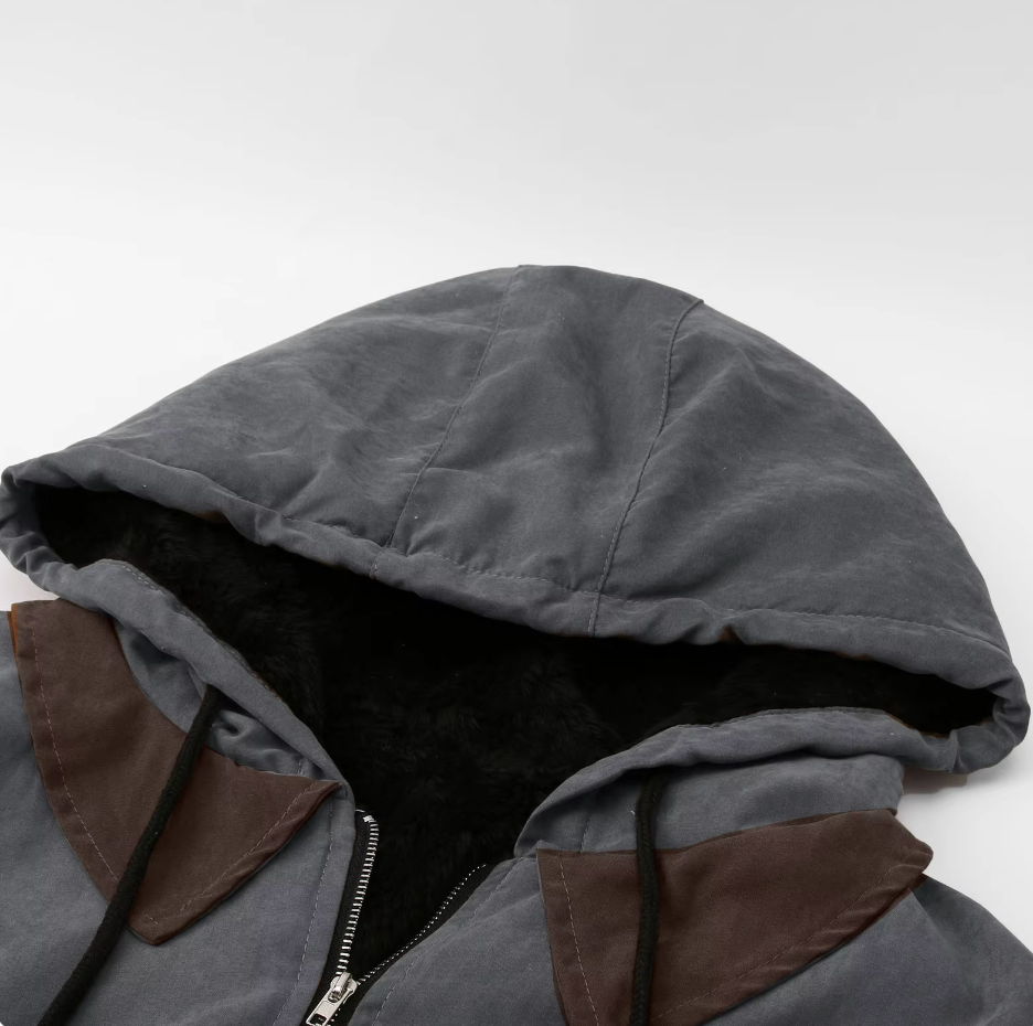 Isak™ | Veste Vintage à Capuche Doublée en Fleece