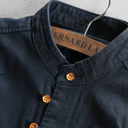 DELACROIX | Philippe Men's Mao Collar Shirt