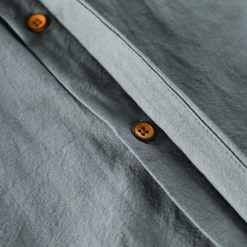 DELACROIX | Philippe Men's Mao Collar Shirt