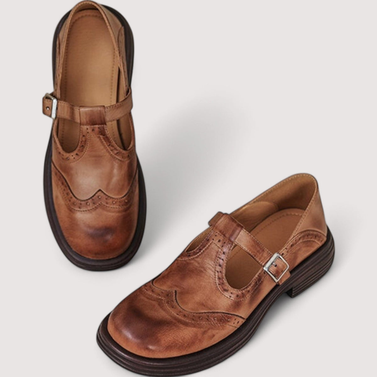 DELACROIX | Florence Women's Mary Jane Richelieu with Strap