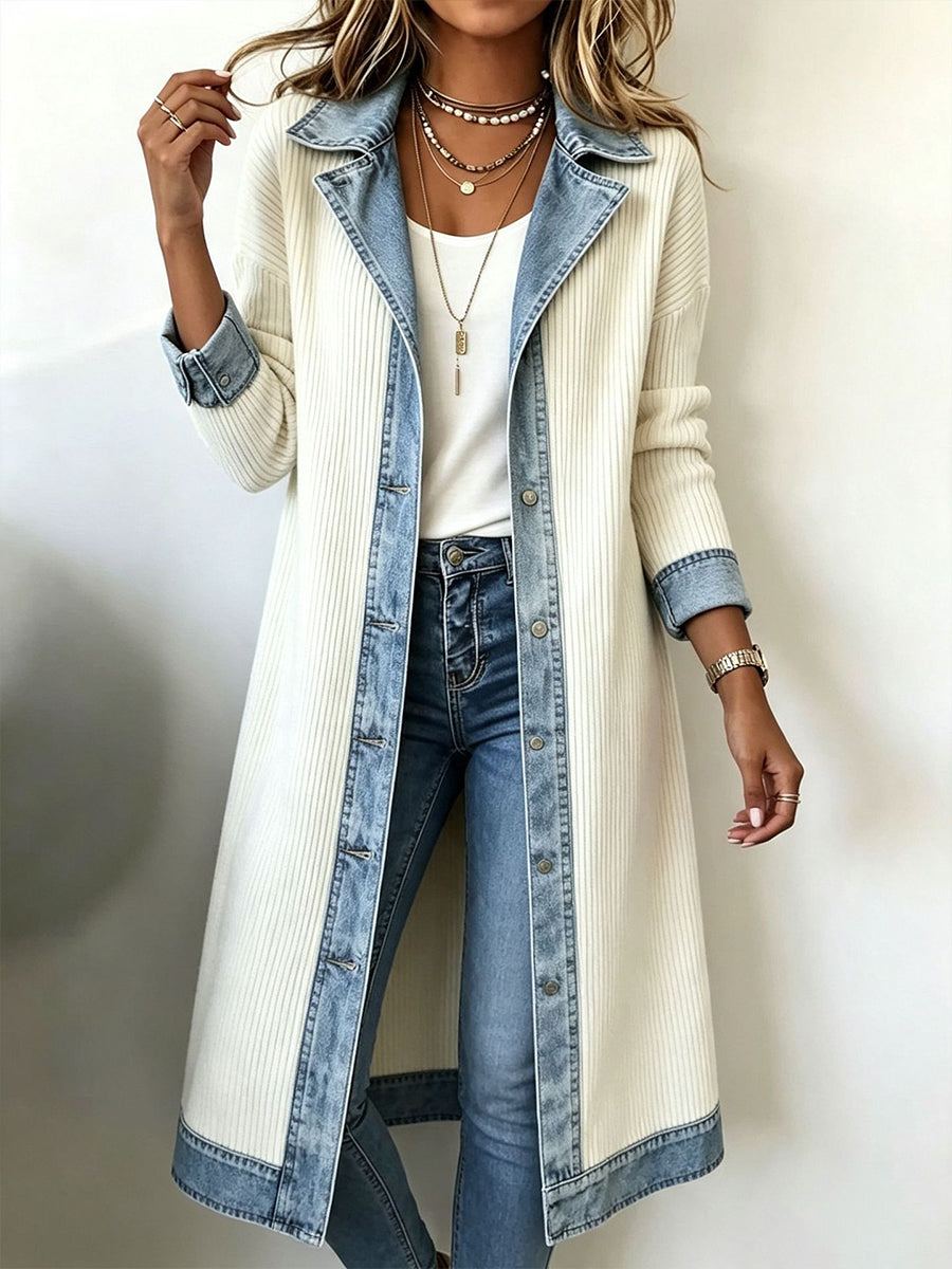 DELACROIX | Cardigan long pour femme effet jean de Chloé
